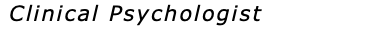  Clinical Psychologist